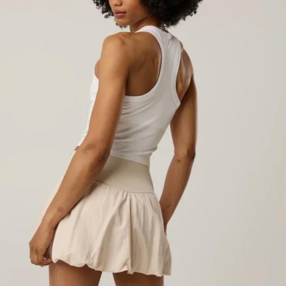 NWT Aerie Real Me Bubble Skirt Cake Batter XS - Picture 2 of 5